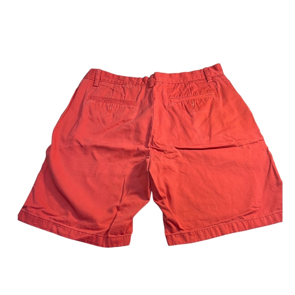 Nautica Coral Orange Bermuda Shorts Men's Size 34 Casual Summer Golf - Picture 2 of 8